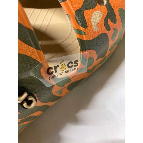 Crocs Classic Allterrain Camo Sandals Orange/Green Men Size 15 New With Tag - Picture 6 of 6
